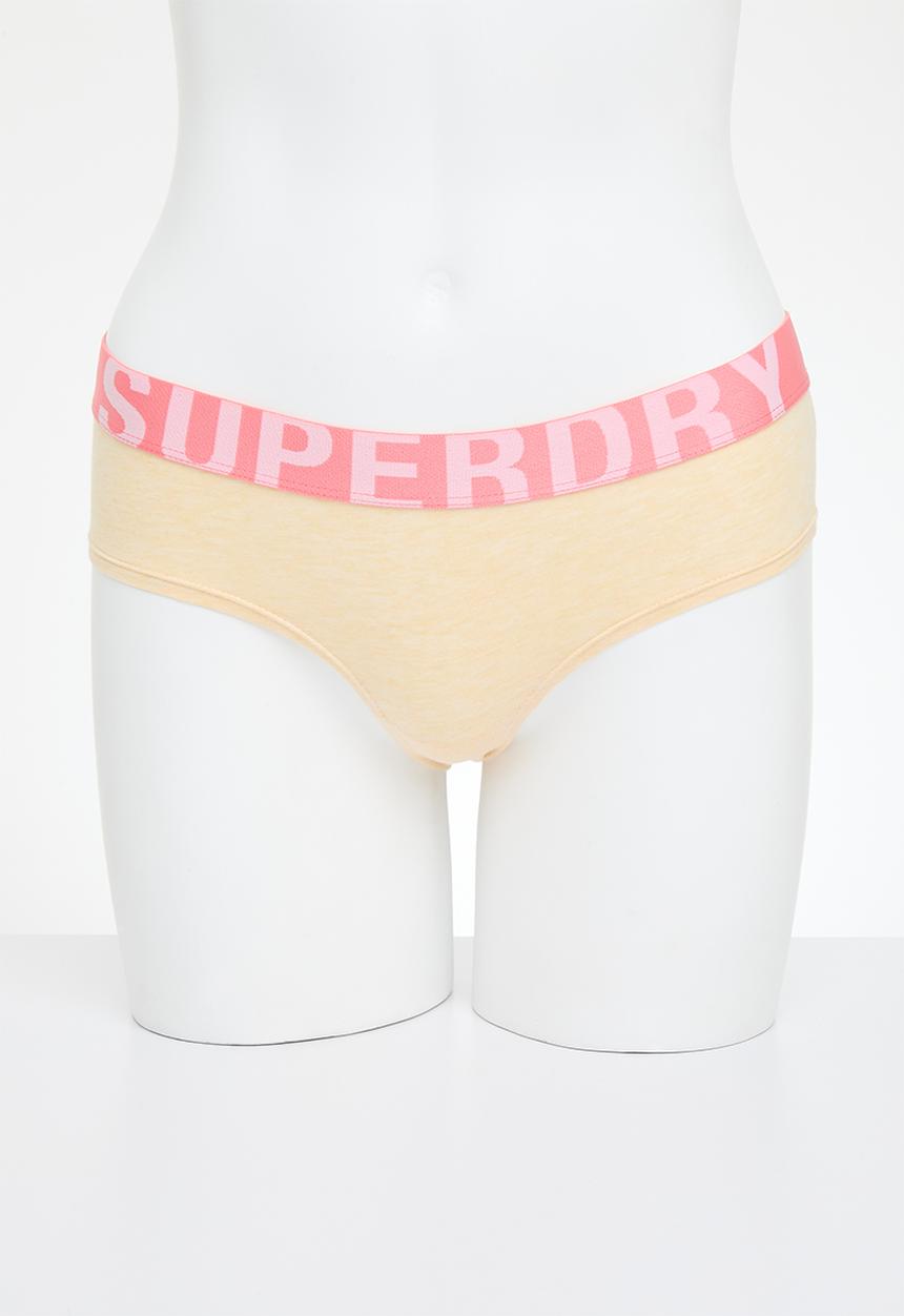 Superdry. - Large logo hipster brief - yellow