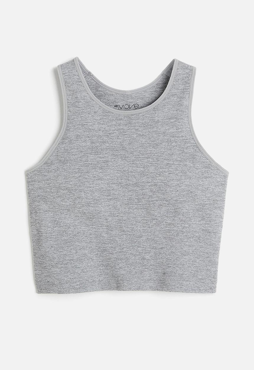 H&M - Drymove™ medium support sports bra - grey marl 