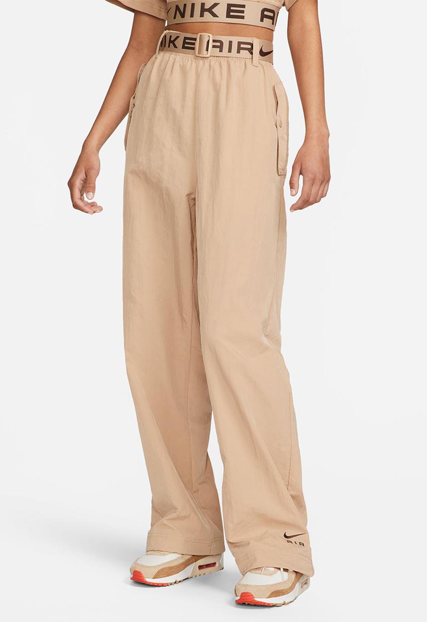 Nike - W nsw air high rise woven pant - hemp & baroque brown 