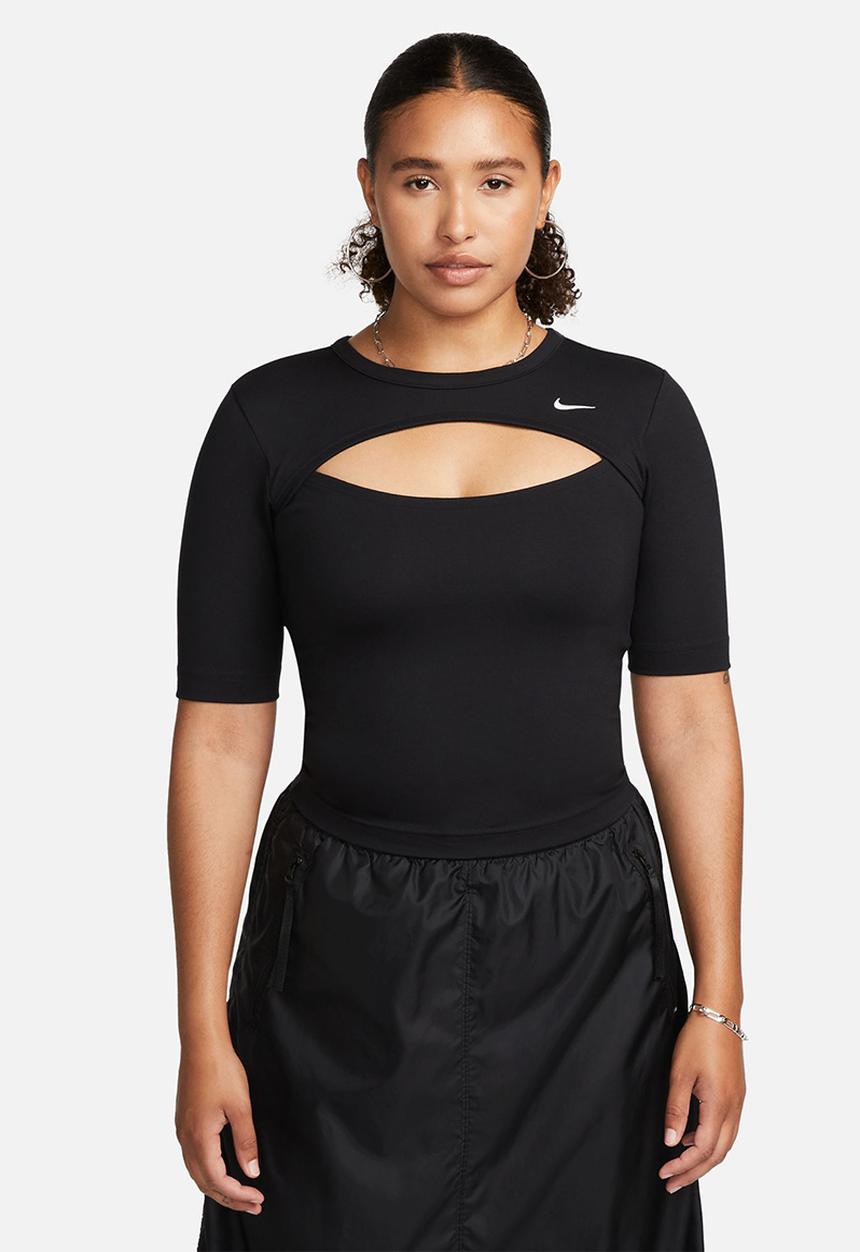 Nike - W nsw essential cutout top - black