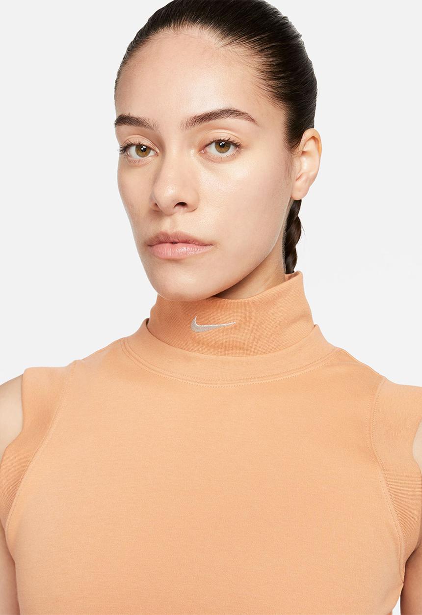 Nike - W nsw collection crop tank - amber brown 