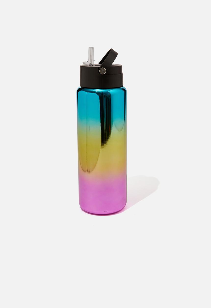 Typo - premium thirst quencher 1.5l metal drink bottle - rainbow chrome 