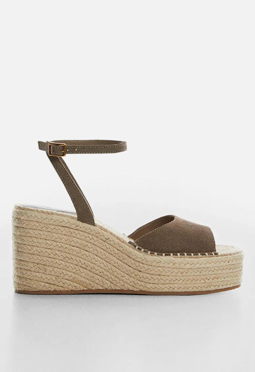 MANGO - Alex espadrille sandal - light beige
