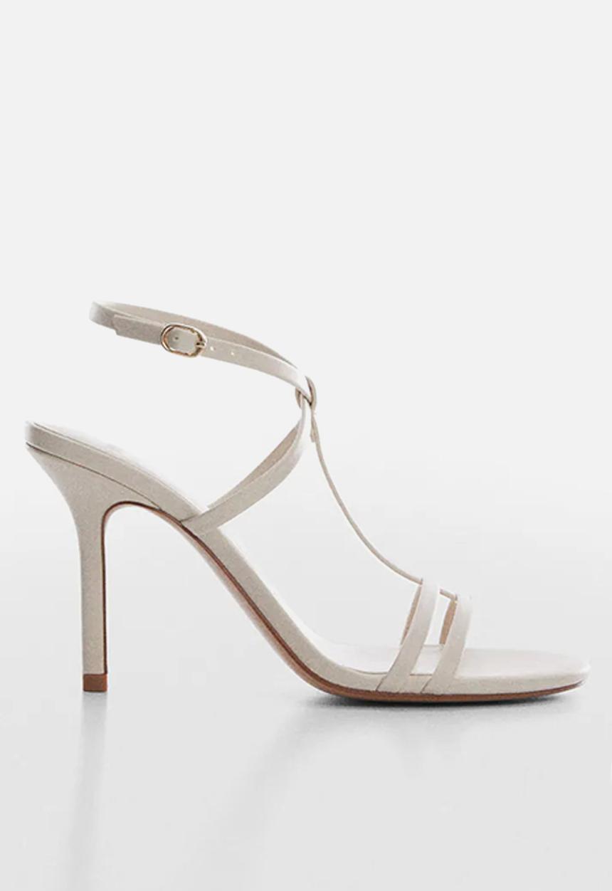 MANGO - Lucia t-bar sandal - light beige
