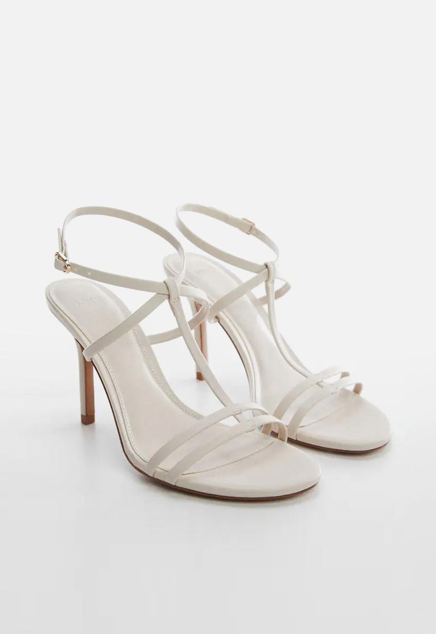 MANGO - Lucia t-bar sandal - light beige