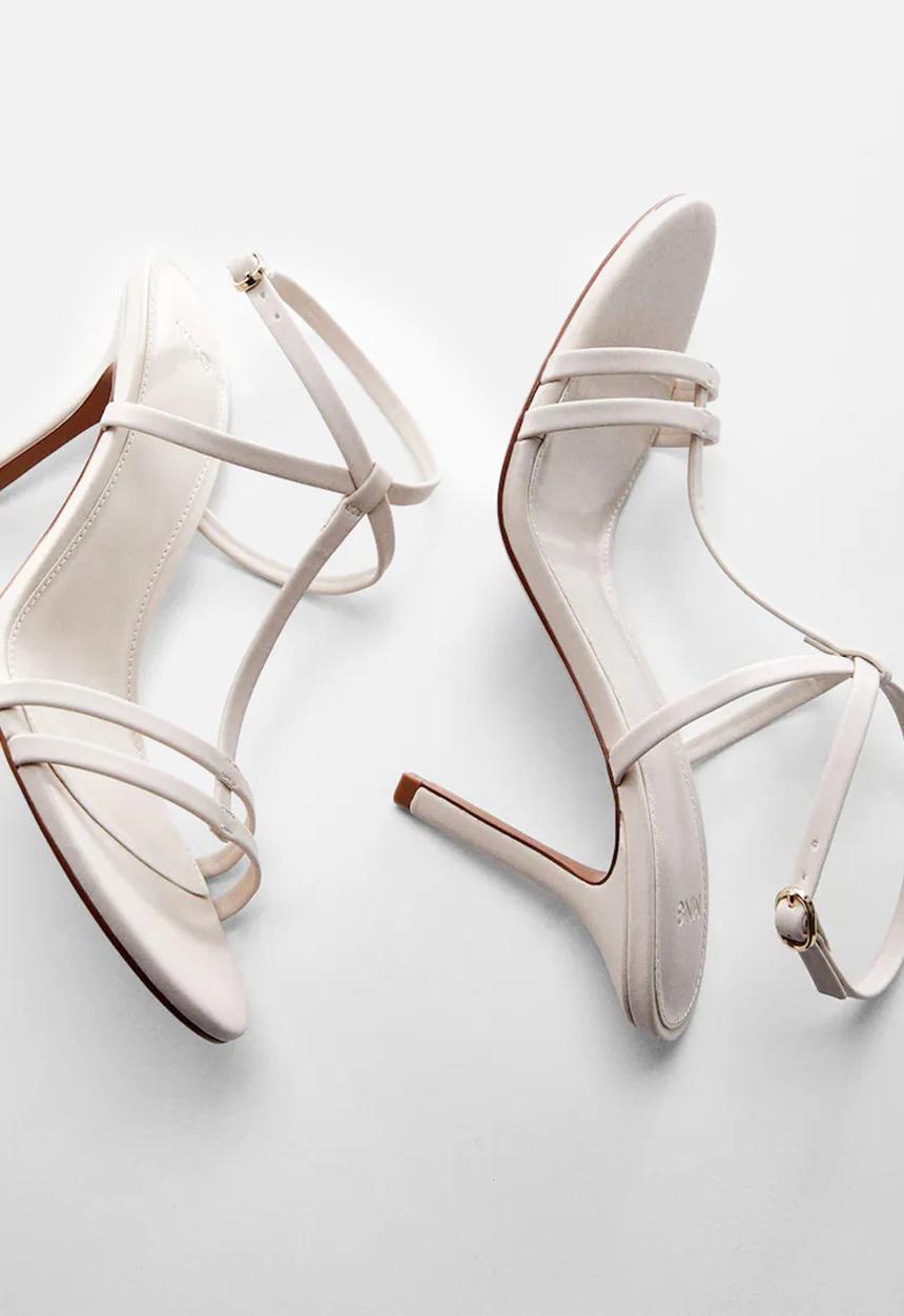 MANGO - Lucia t-bar sandal - light beige