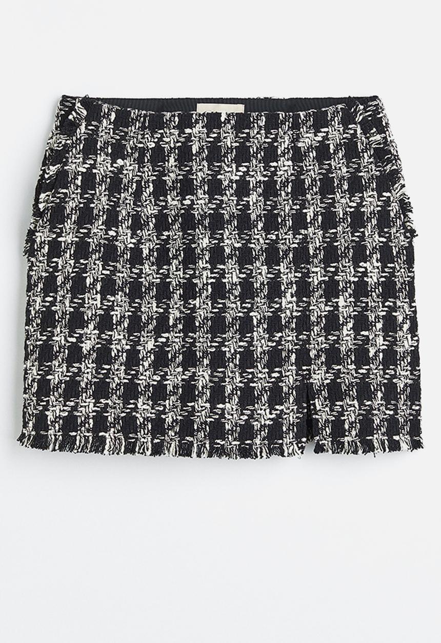 H&M - Bouclé skirt - black