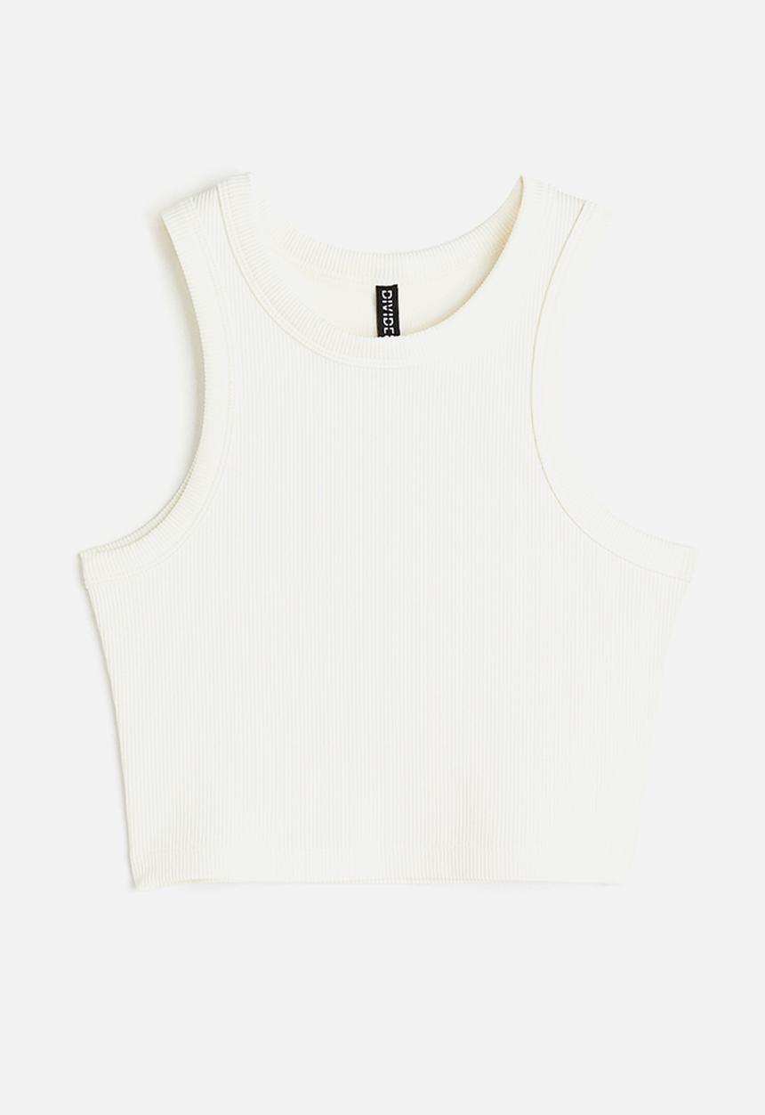 H&M - Cropped vest top - white