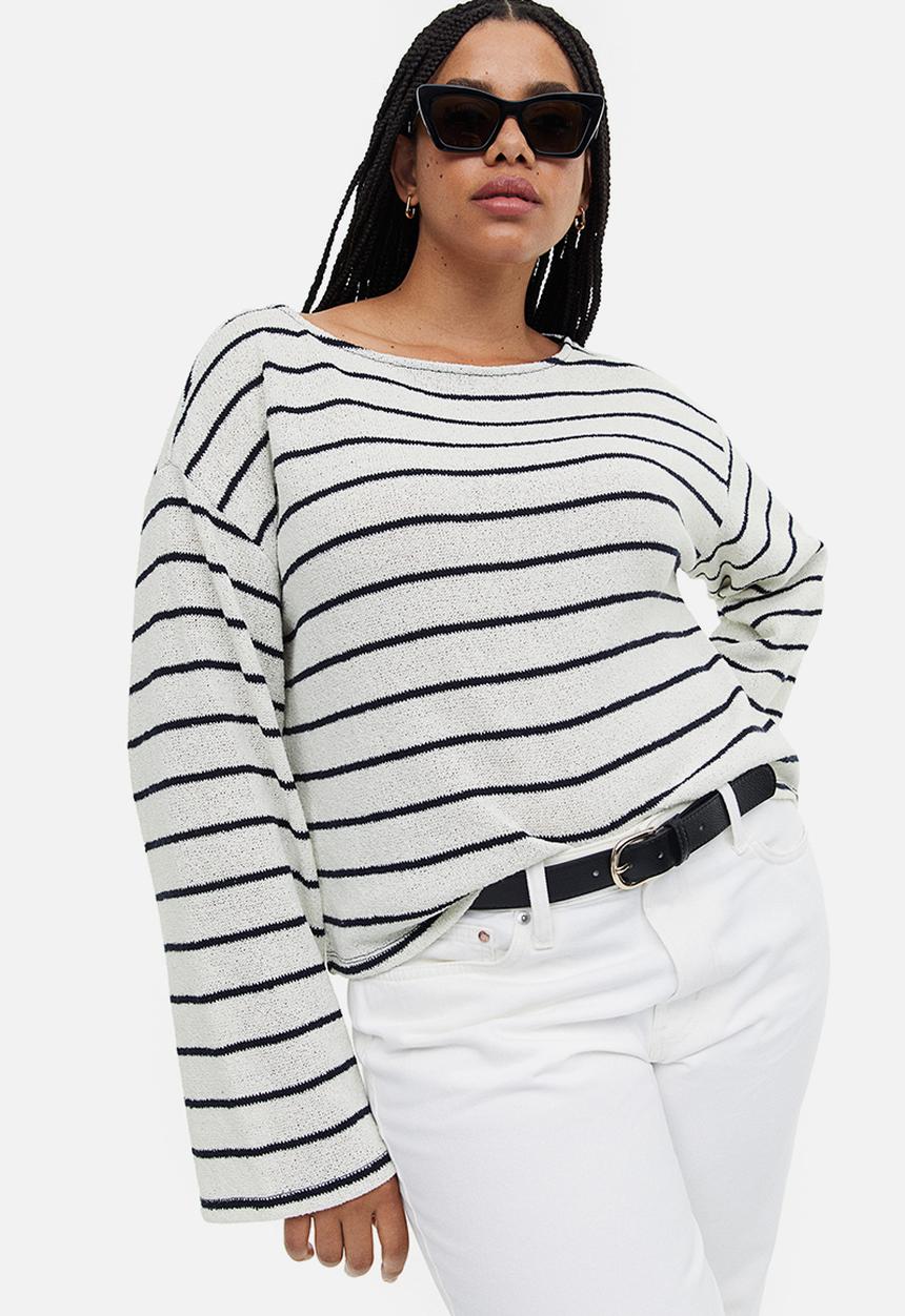 H&M - Boxy jumper - white