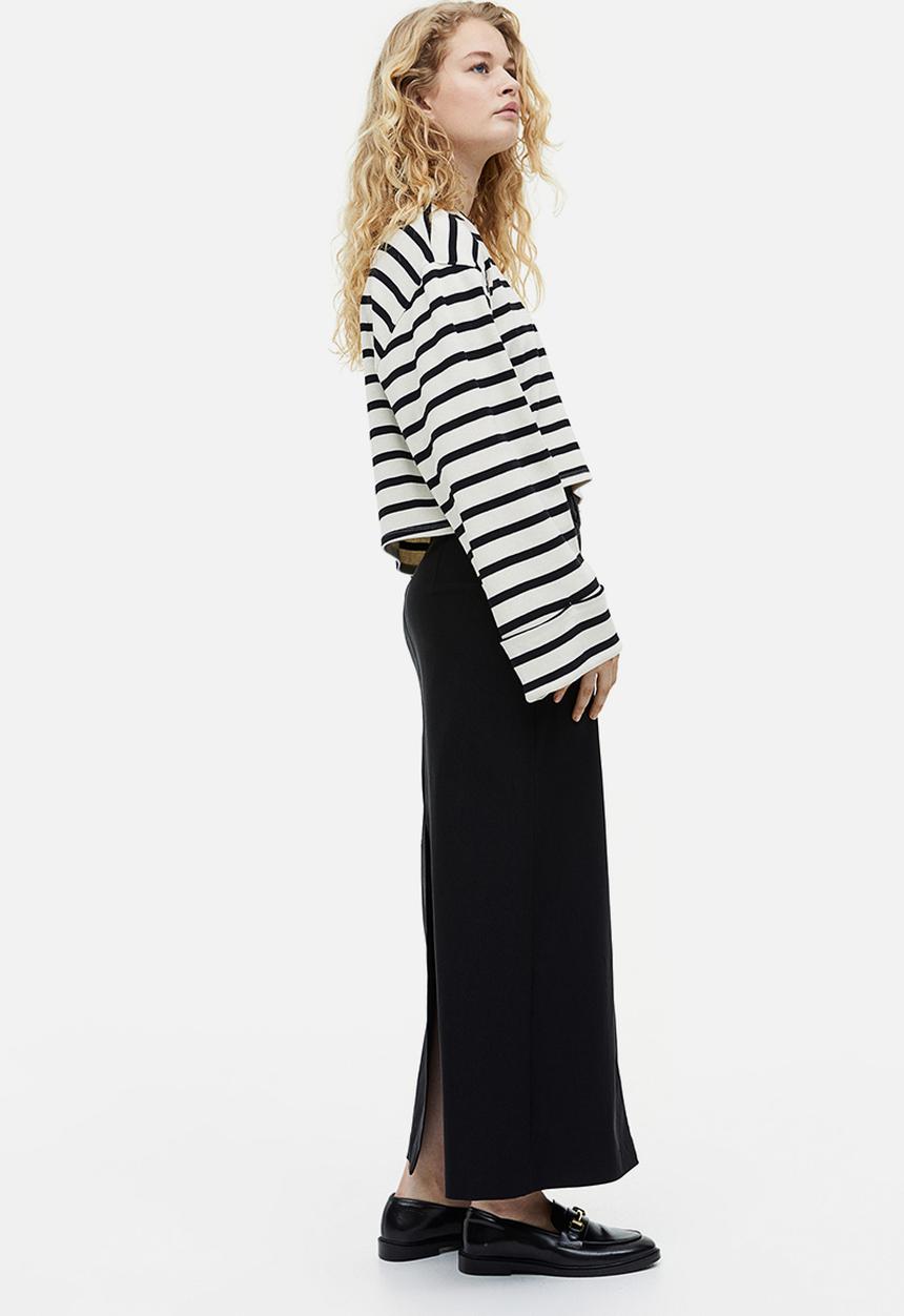 H&M - Column skirt - black