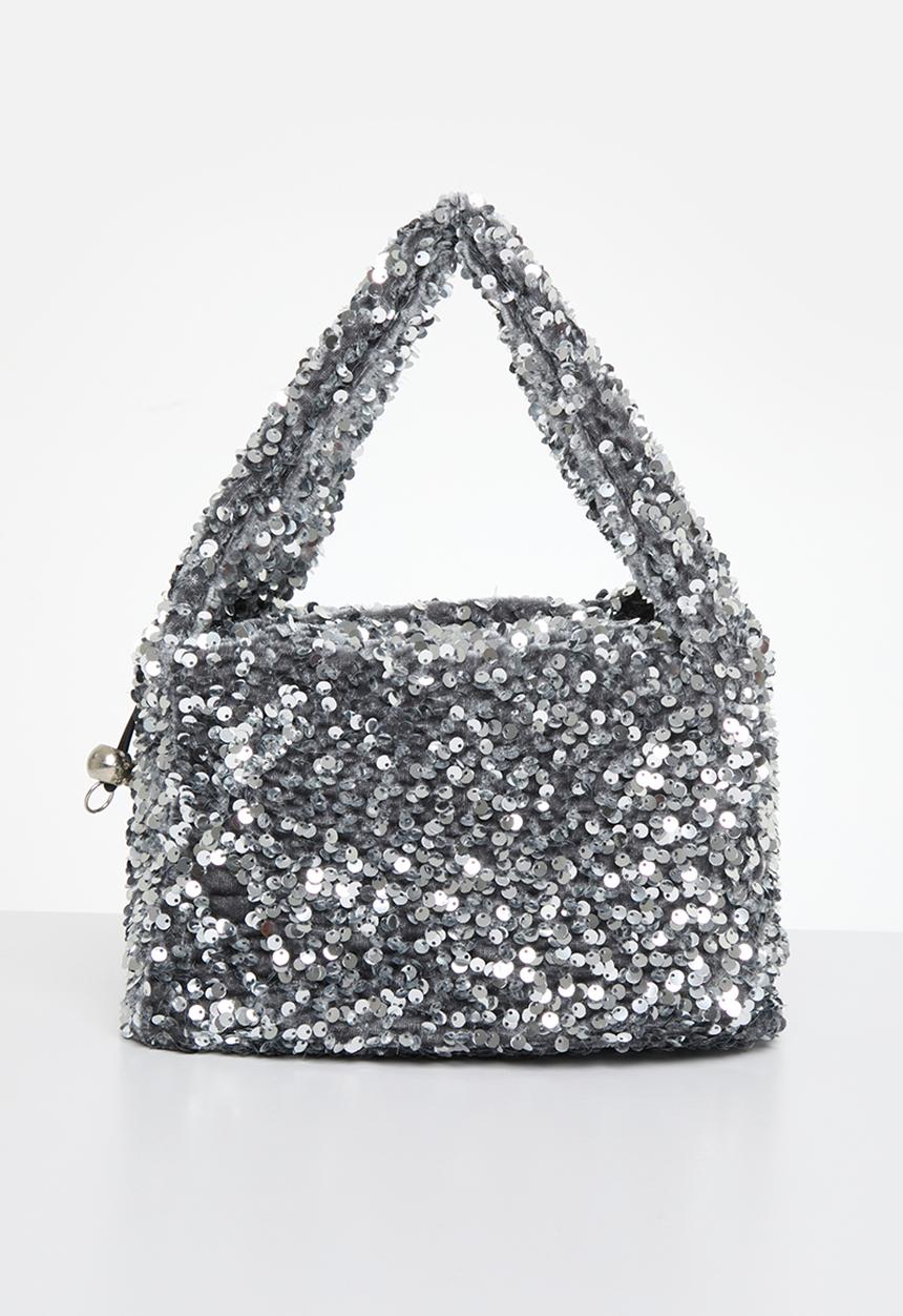 MILLA - Poppy top handle bag - silver
