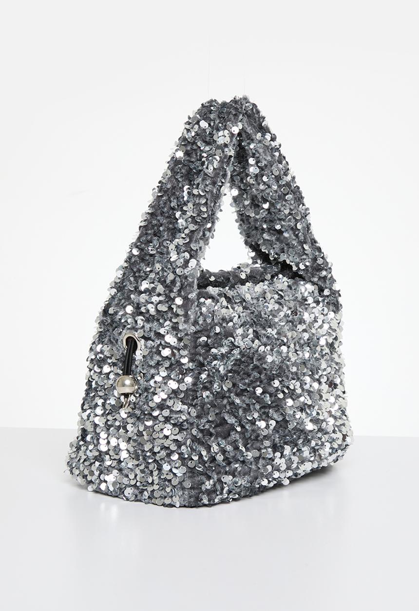MILLA - Poppy top handle bag - silver