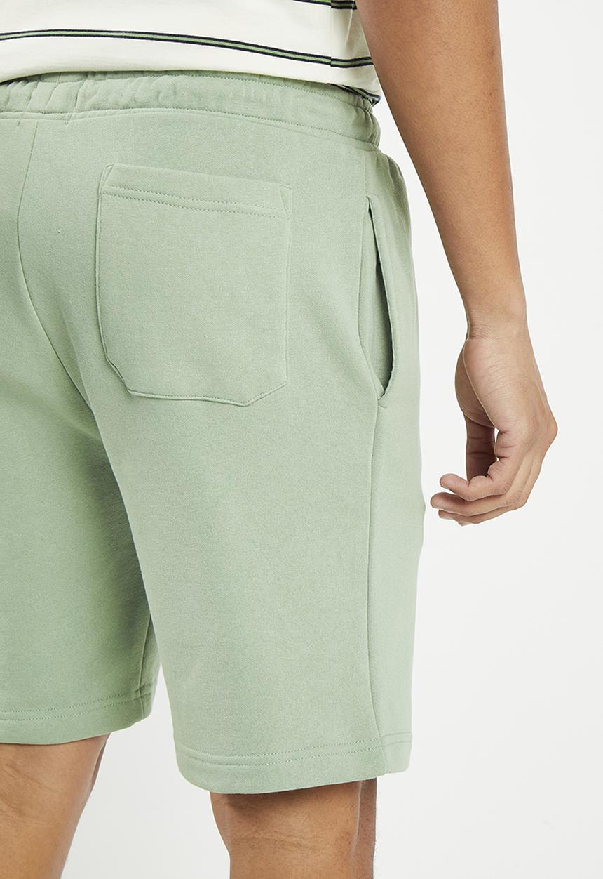 Brave Soul - Brushed back fleece shorts - mint green