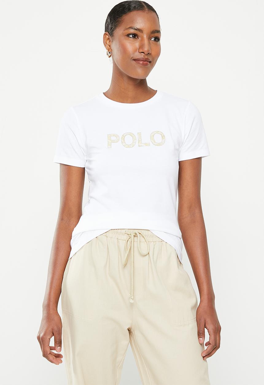 POLO - Zoe beaded embroidered tee - white
