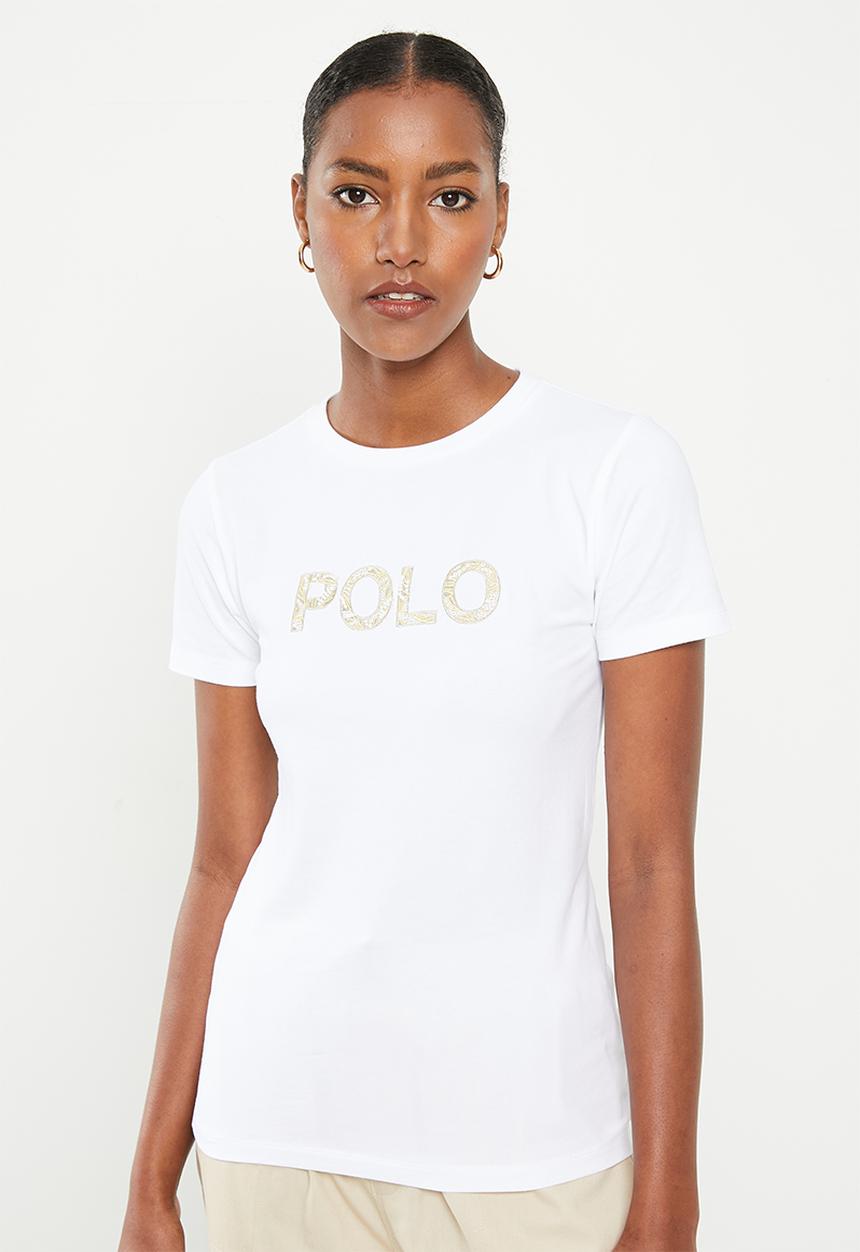 POLO - Zoe beaded embroidered tee - white