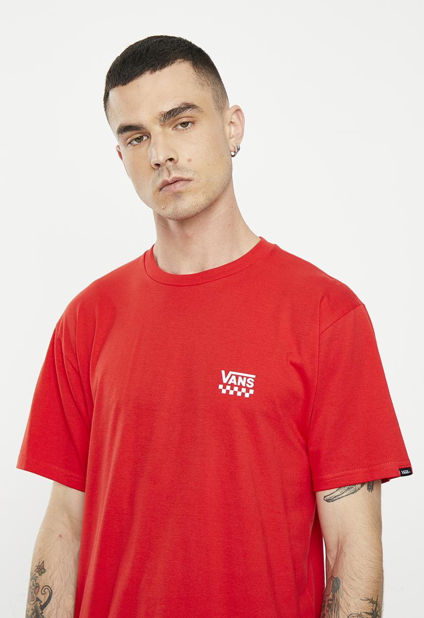 Vans - Left chest logo ii short sleeve - true red