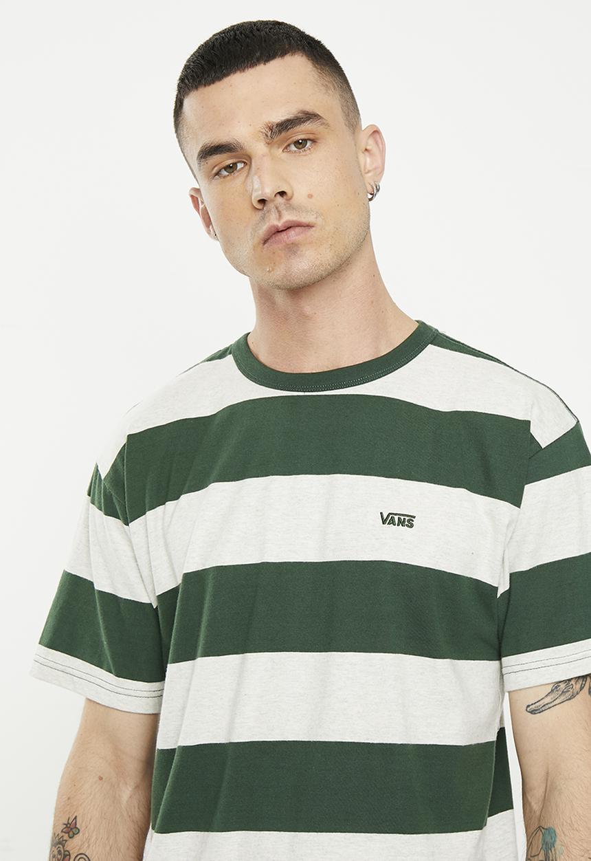 Vans - Comfycush stripe ss knit shirt - mountain view & oatmeal heather