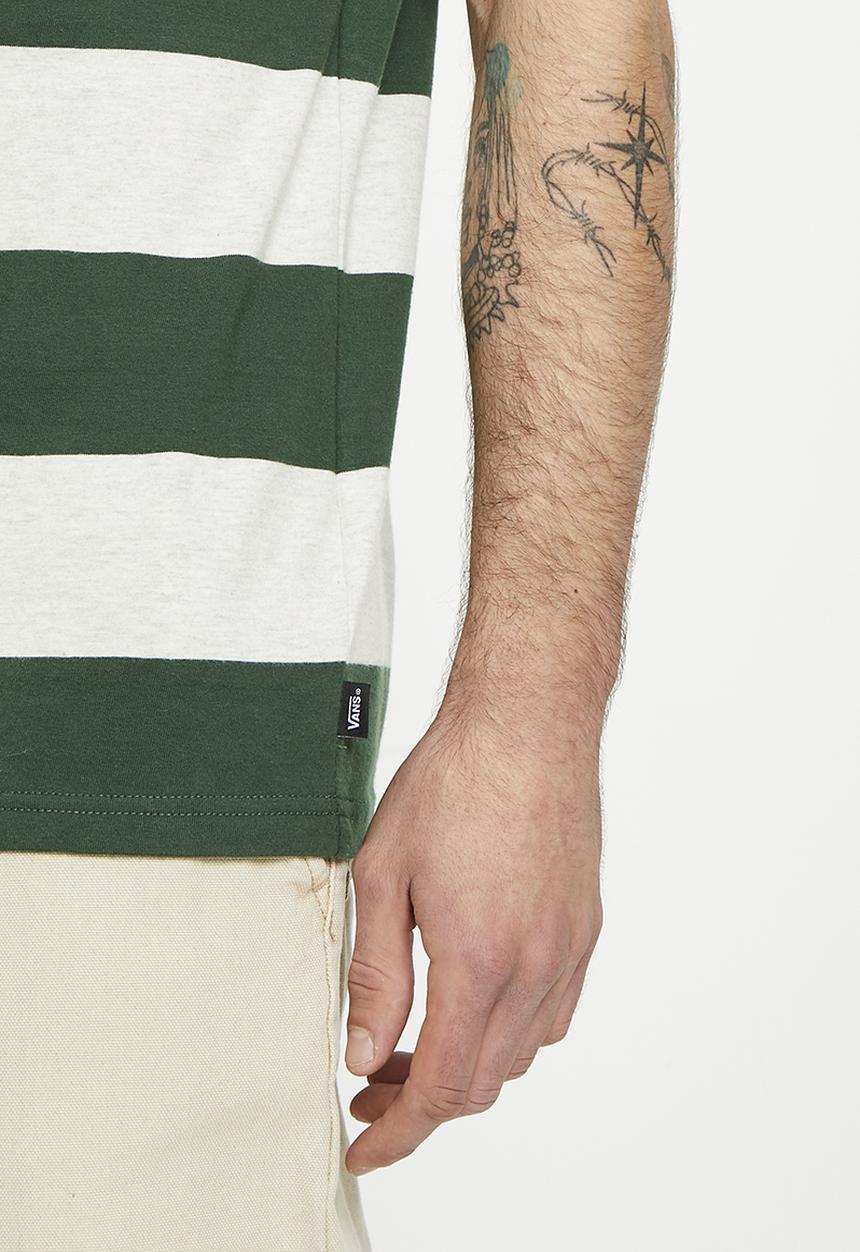 Vans - Comfycush stripe ss knit shirt - mountain view & oatmeal heather