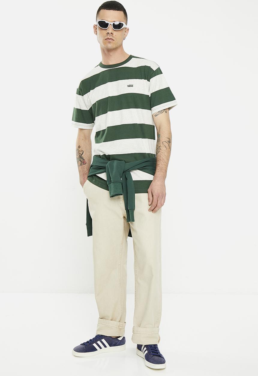 Vans - Comfycush stripe ss knit shirt - mountain view & oatmeal heather