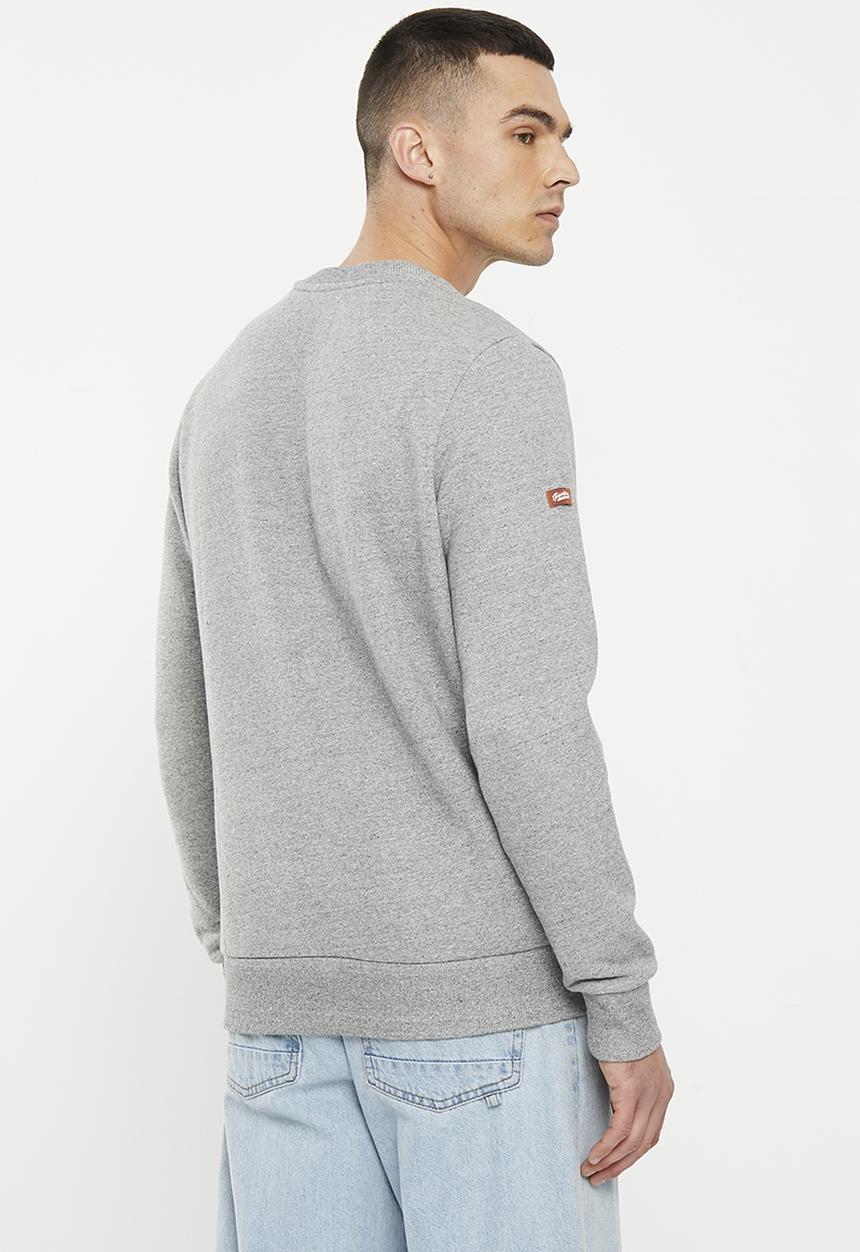 Superdry. - Vintage core logo classic crew - light grey true grit