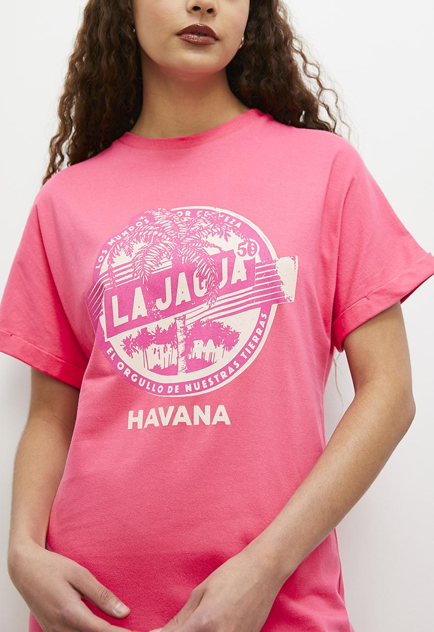 Superbalist - Graphic mini t-shirt dress - pink