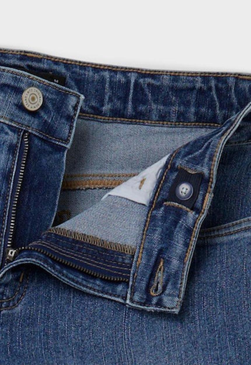 Name It - Nlmtris dnm dad straight pant - medium blue denim
