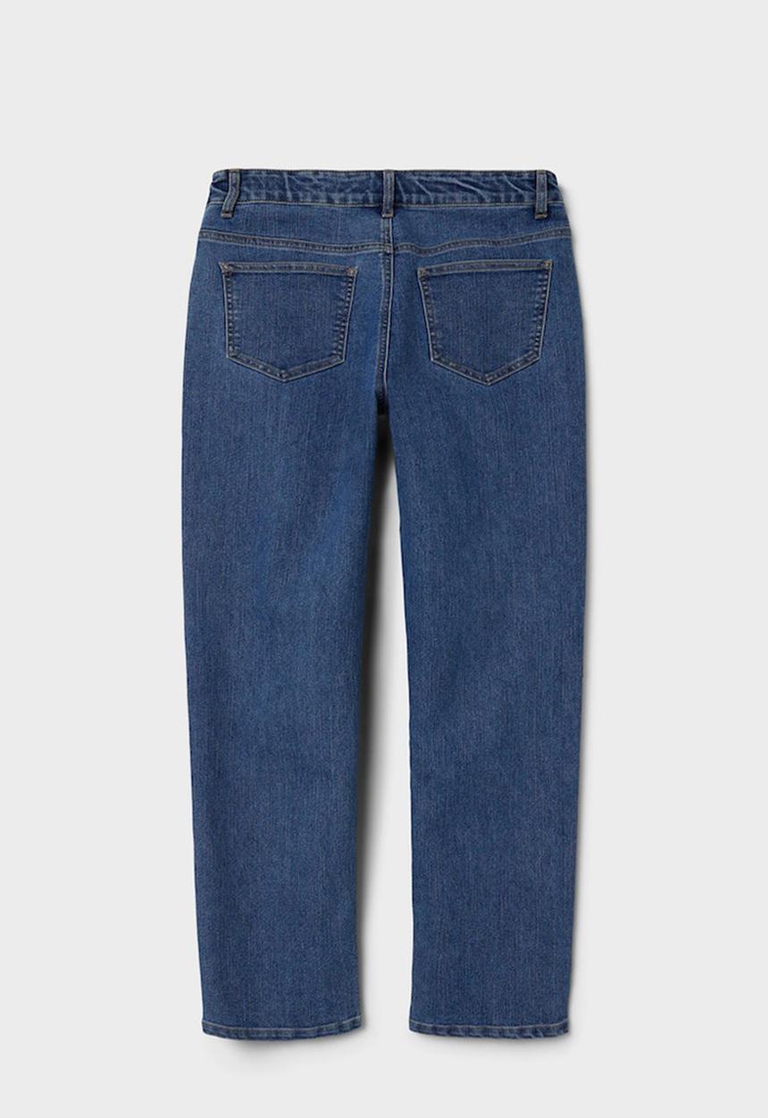 Name It - Nlmtris dnm dad straight pant - medium blue denim