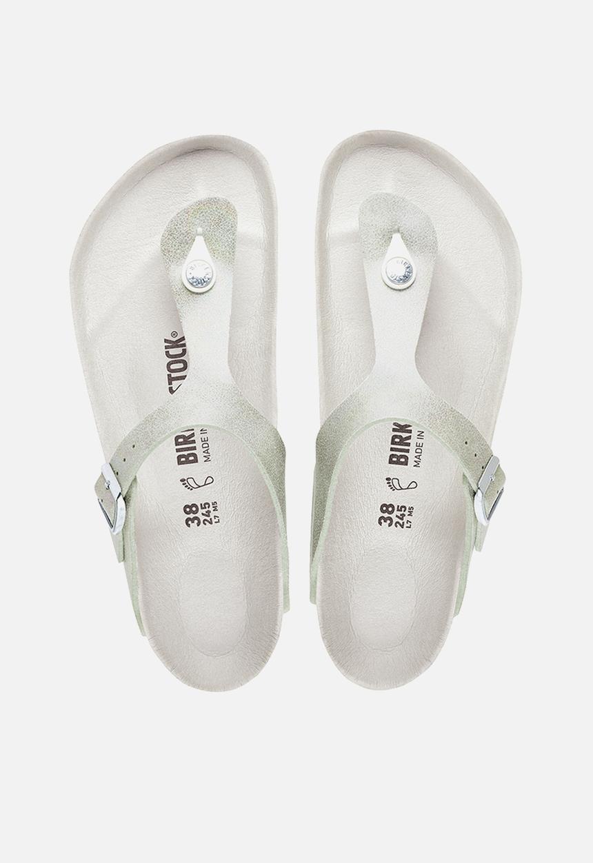Birkenstock - Gizeh iridescent shine narrow - matcha