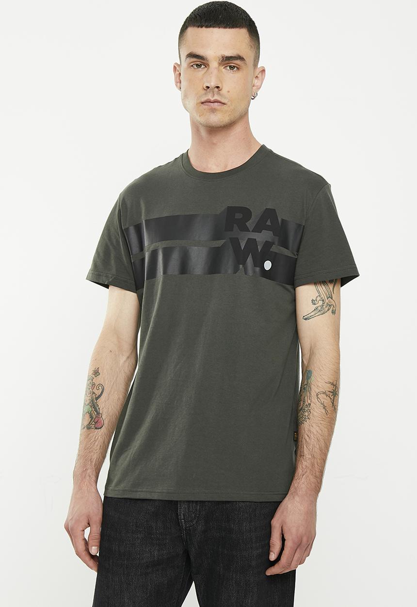 G-STAR - Raw. stripe graphic r t  short short - asfalt