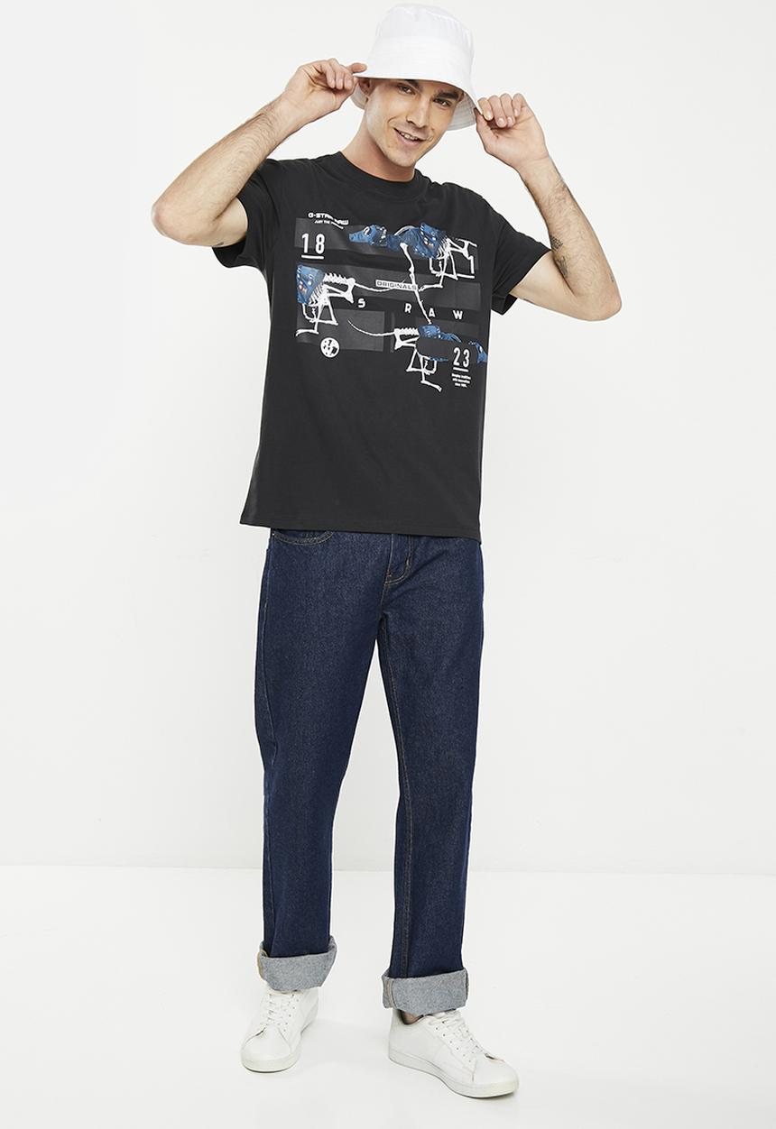 G-STAR - Running dog logo short sleeve - dk black