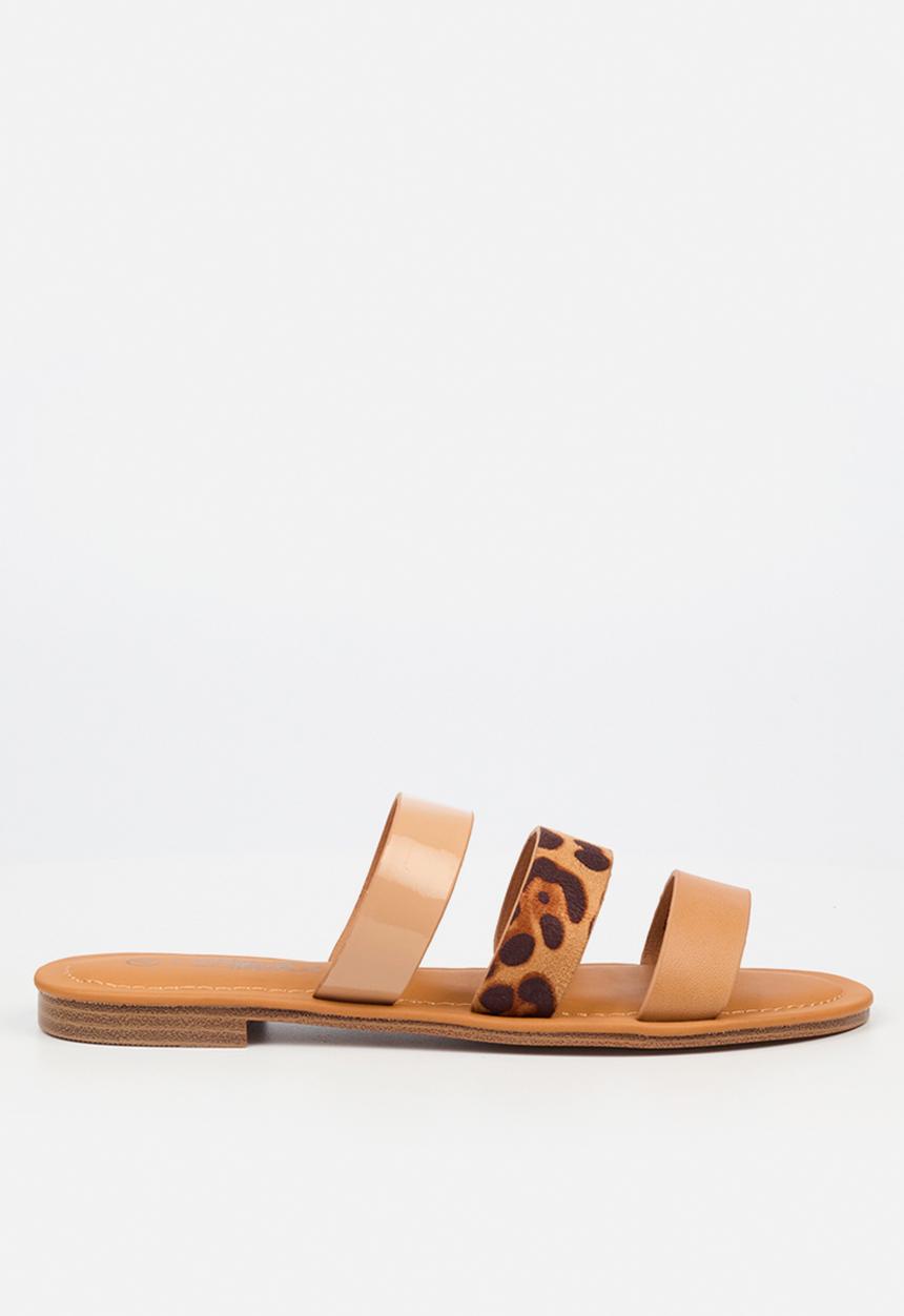 Miss Black - Siena 3 sandal - tan combo