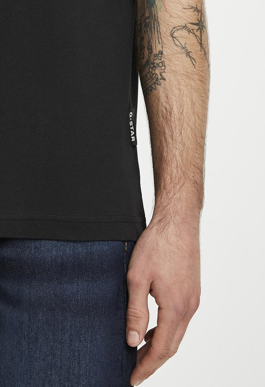 G-STAR - Dotted r t compact jersey o - dk black