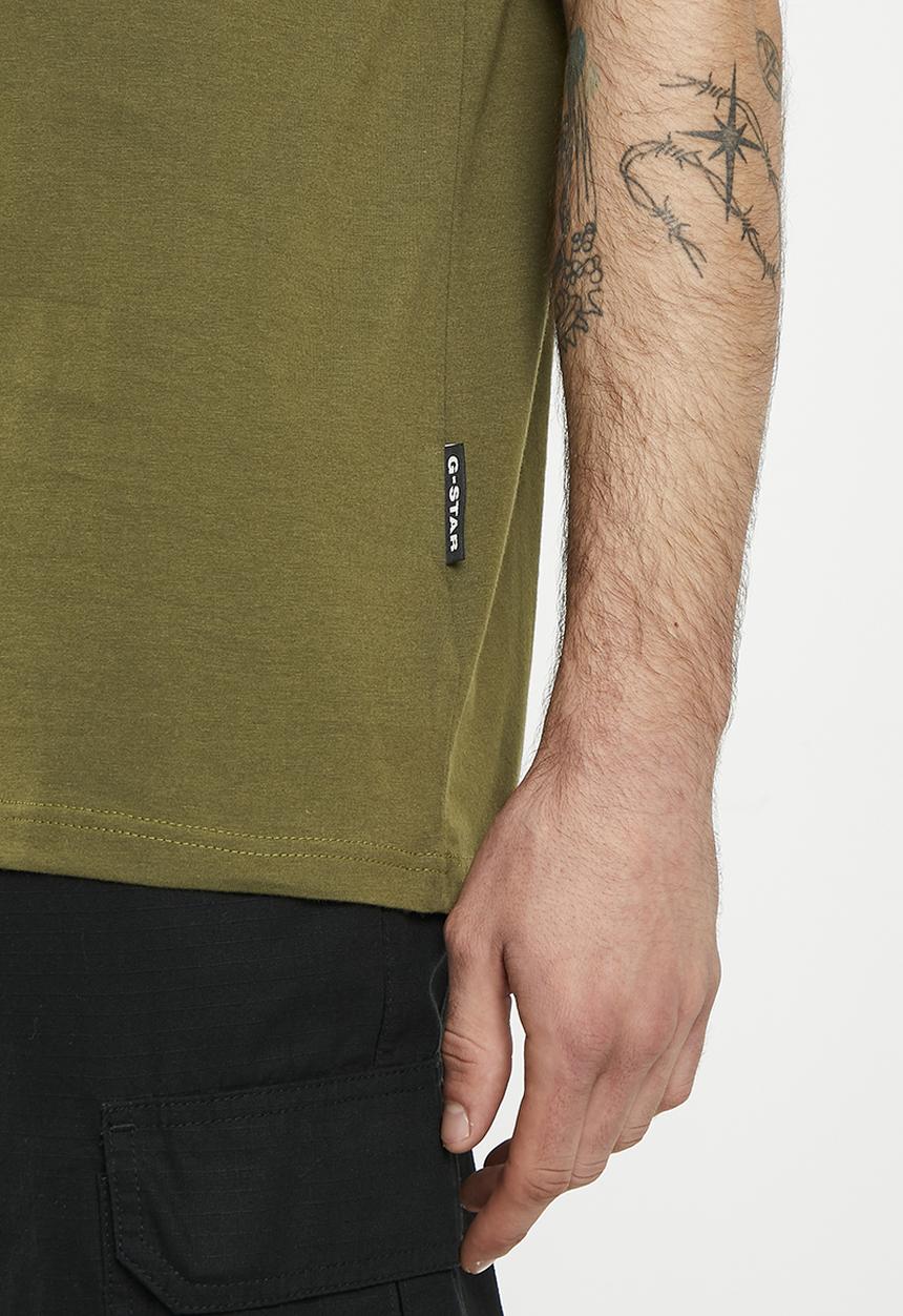 G-STAR - RAW. felt r t compact T-shirt - dark olive
