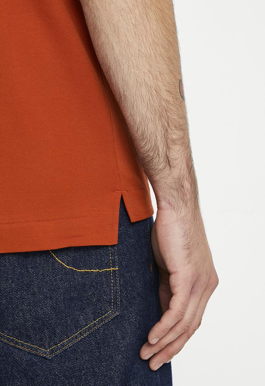 G-STAR - Dunda slim stripe polo short sleeve pk o - rooibos tea