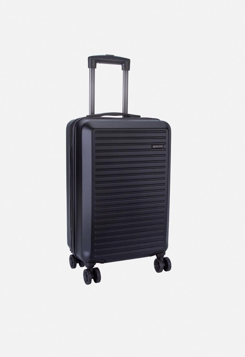 Voyager - Mahe 4 wheel carry on trolley case - black
