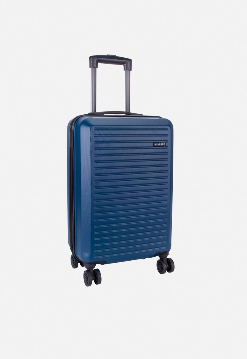 Voyager - Mahe 4 wheel carry on trolley case - navy blue