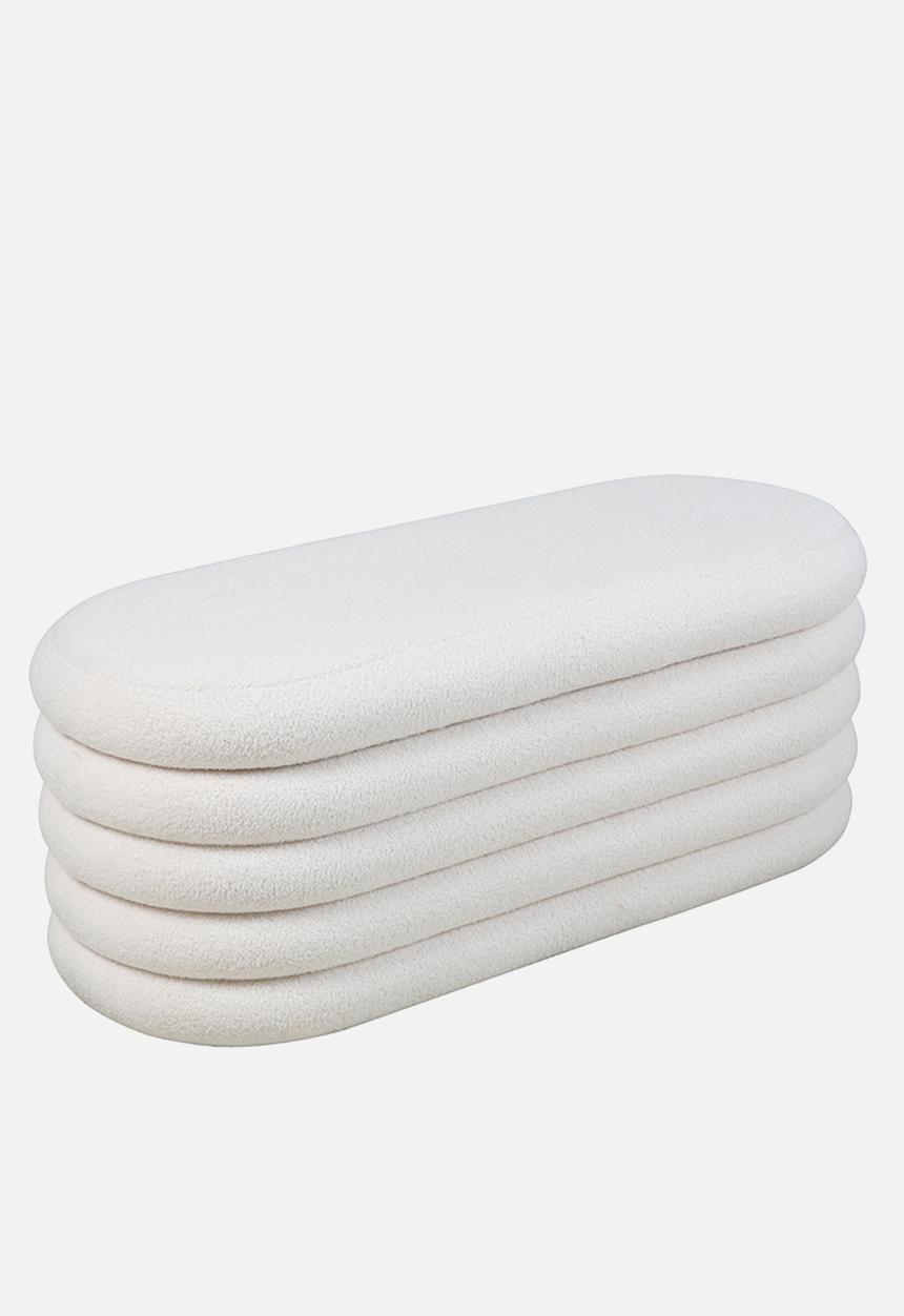SF Collection - Parker storage ottoman - boucle