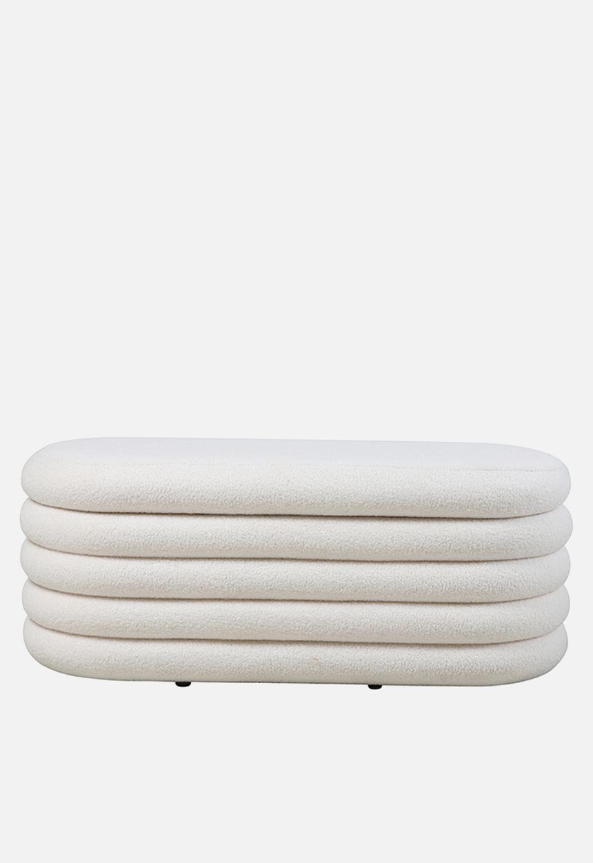 SF Collection - Parker storage ottoman - boucle