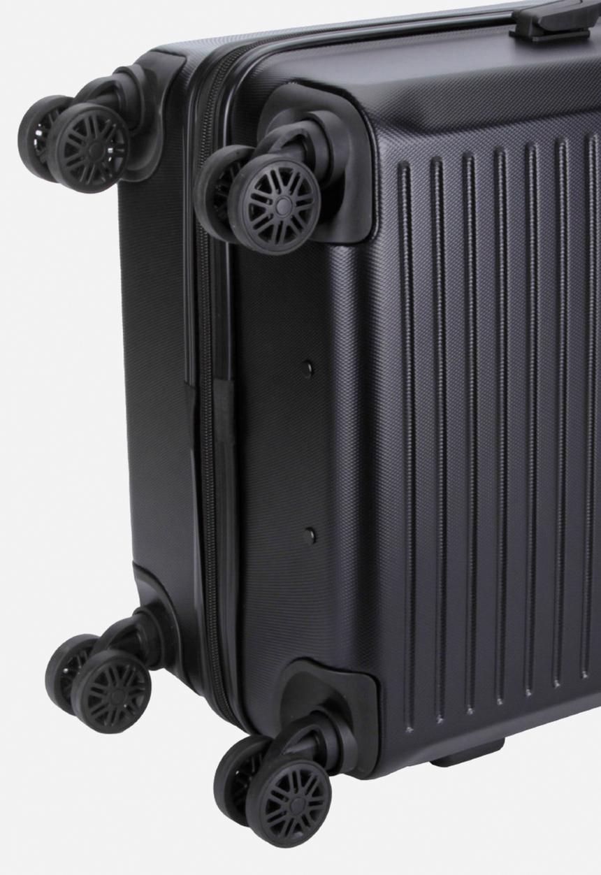 Voyager - Mahe 4 wheel trolley case - black