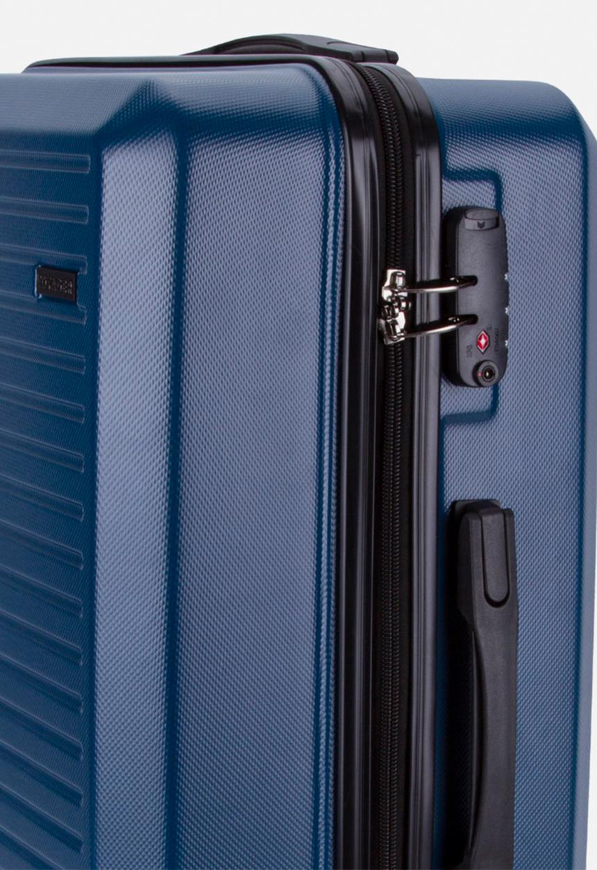 Voyager - Mahe 4 wheel trolley case - navy blue 