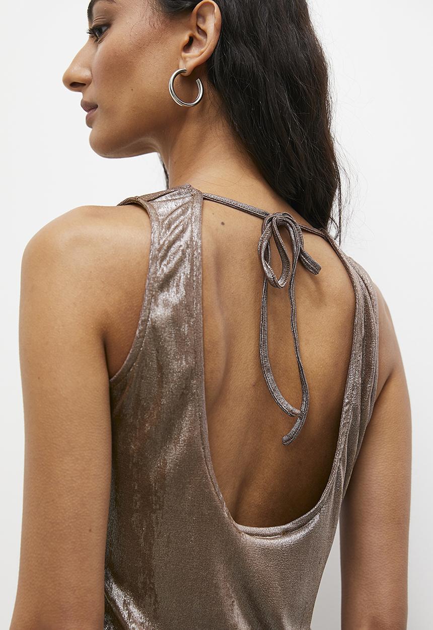 Superbalist - Metalic vest - brown 
