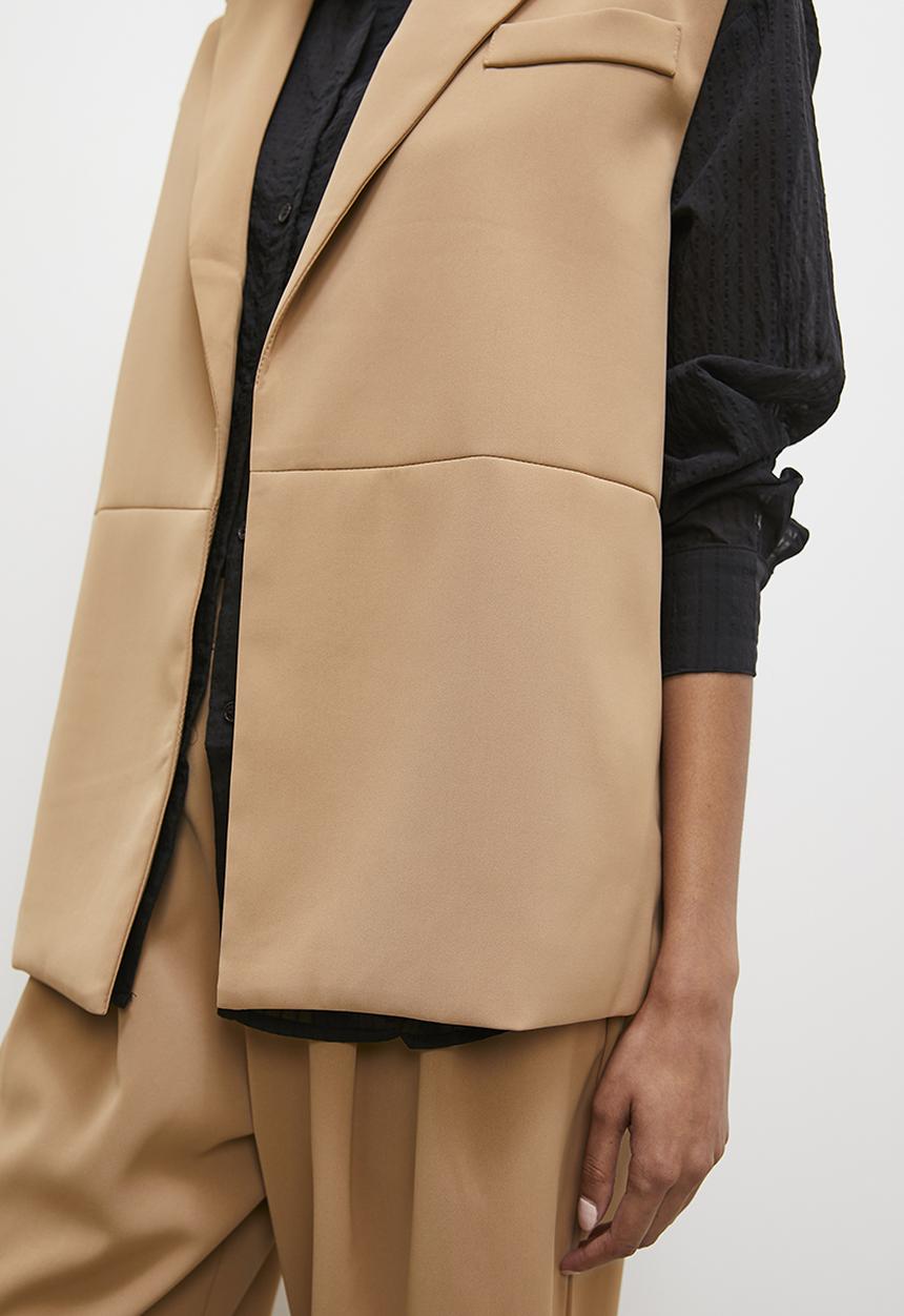 Superbalist - Sleeveless blazer - camel