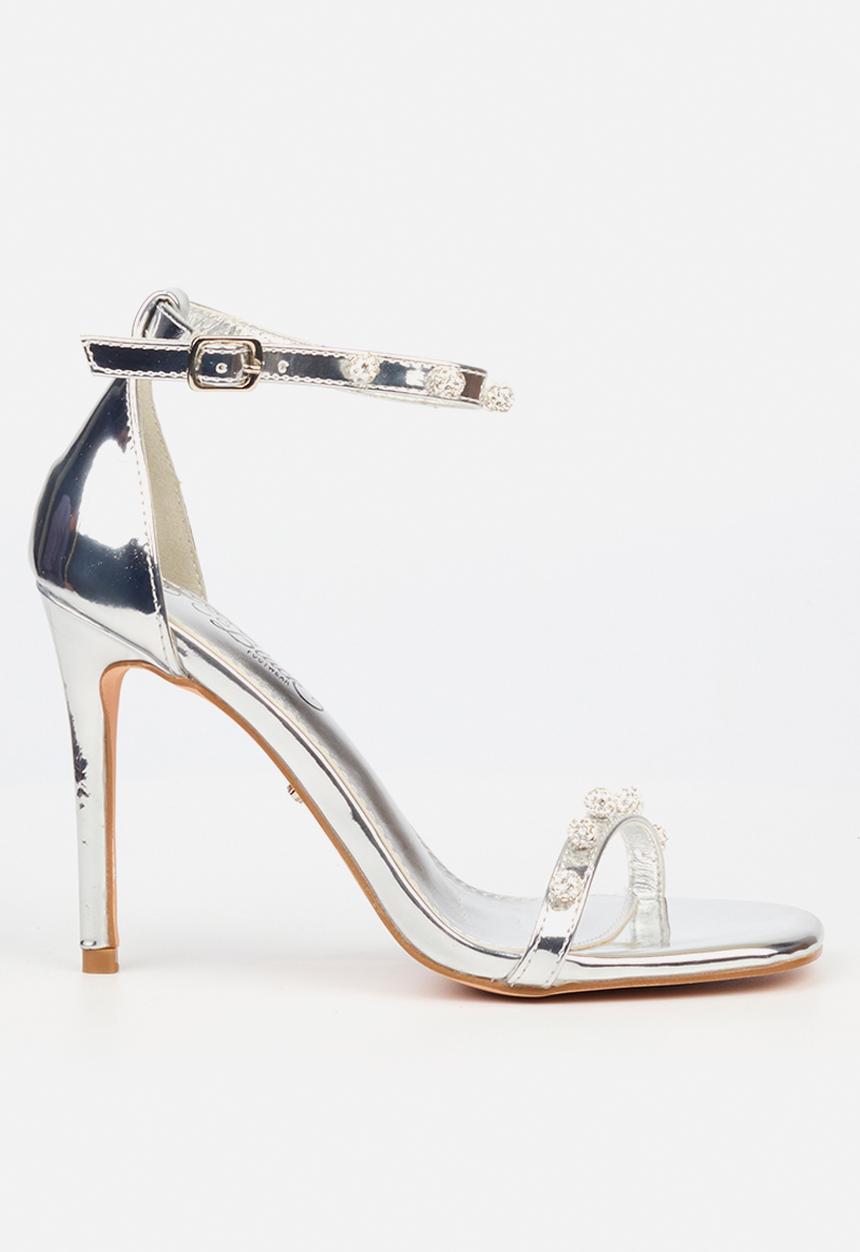 Miss Black - Snazz2 2 stiletto heel - silver
