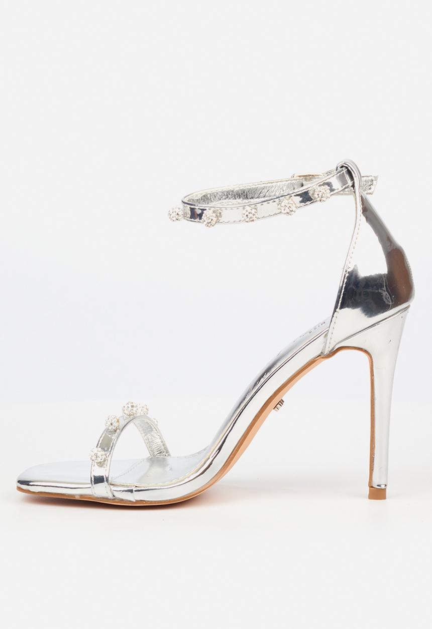 Miss Black - Snazz2 2 stiletto heel - silver
