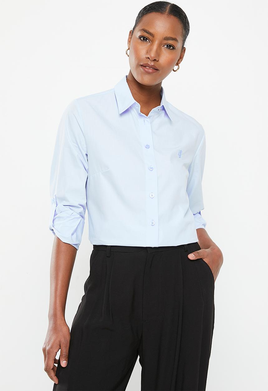 Pringle of Scotland - Pringle sapphire long sleeve shirt - blue