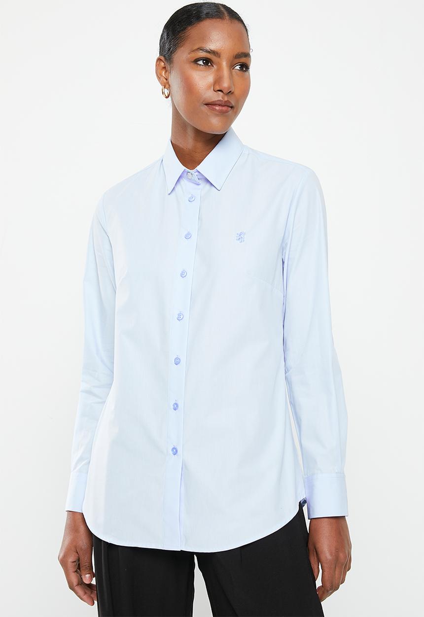 Pringle of Scotland - Pringle sapphire long sleeve shirt - blue