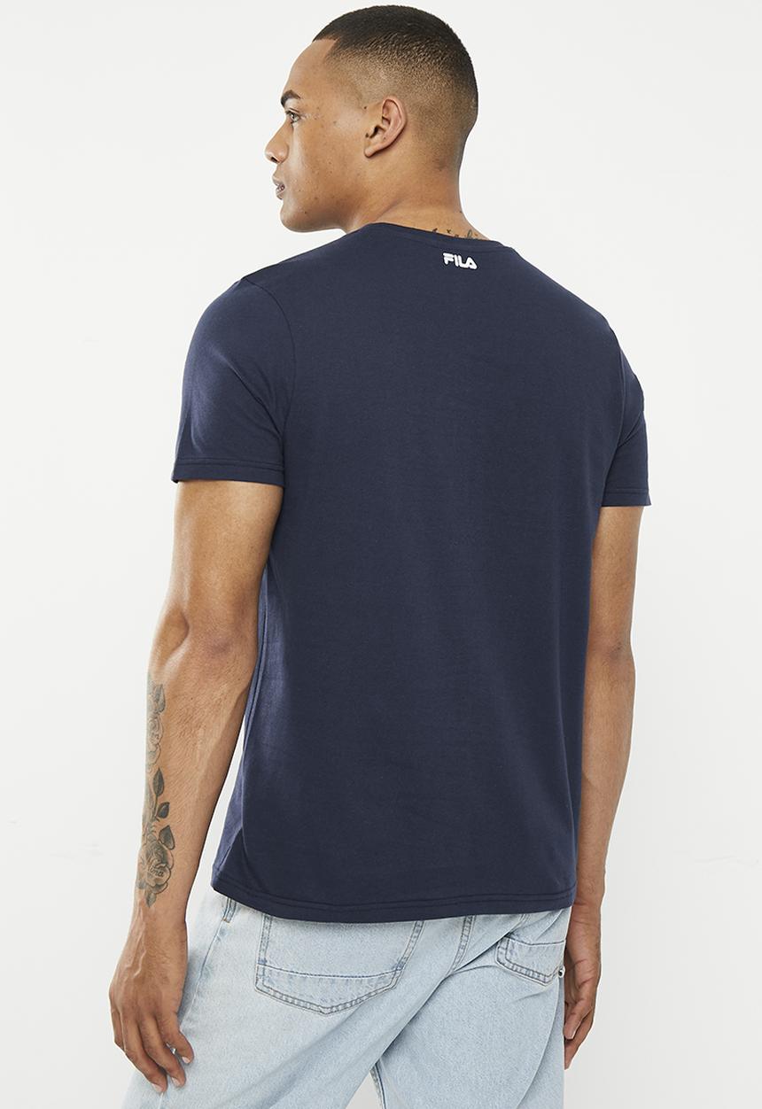 FILA - Small stacker T-shirt - fila blue