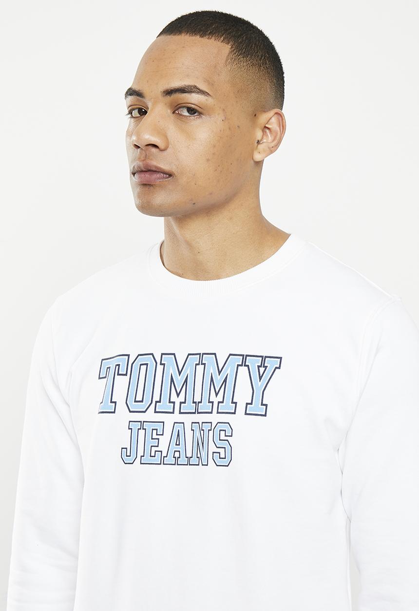 Tommy Hilfiger - Regular entry graphic crew - white 