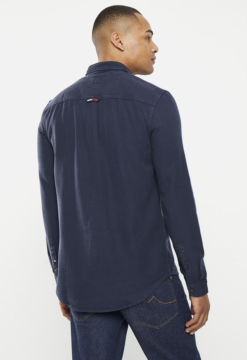 Tommy Hilfiger - Tjm essential reg shirt - navy