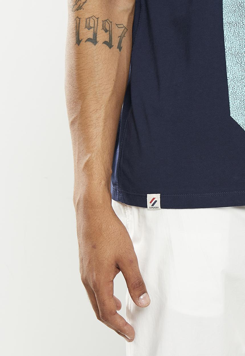 Superdry. - Code classic osaka tee - rich navy
